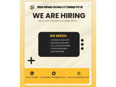 Exclusive Technical (IT) Hirings in our Kakinada