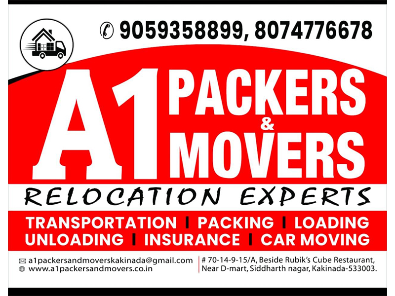 Packers and Movers in Kakinada – A1 Professional Relocation Experts