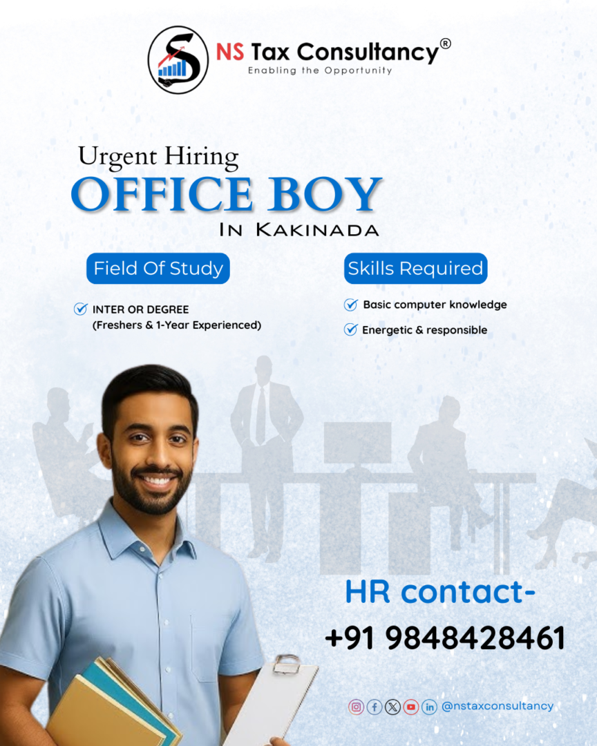 Office Boy / Assistant (Male)