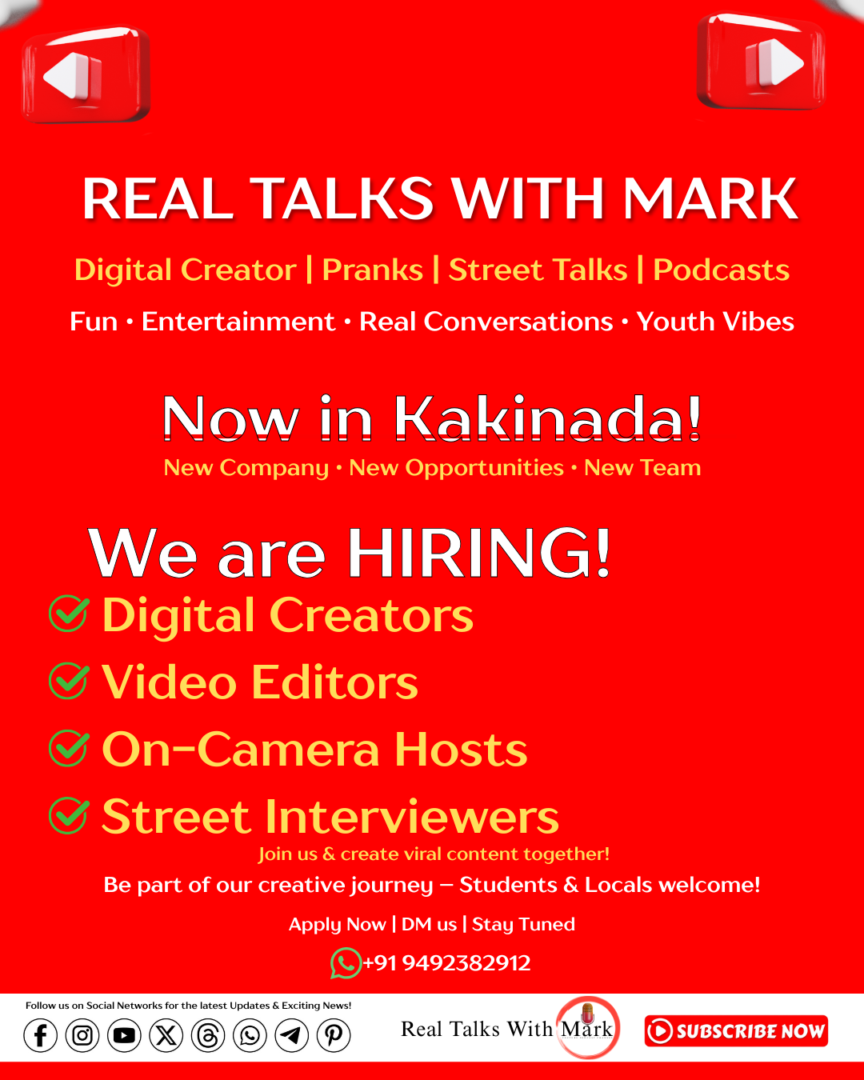 Digital Creators Video Editors On-Camera Hosts Street Interviewers