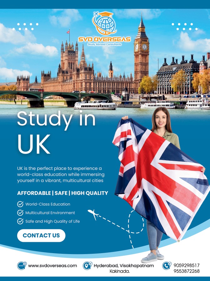 SVD Overseas Consultancy Kakinada | Study in UK Free Process
