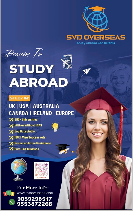 SVD Overseas Consultancy Kakinada | Study in UK Free Process