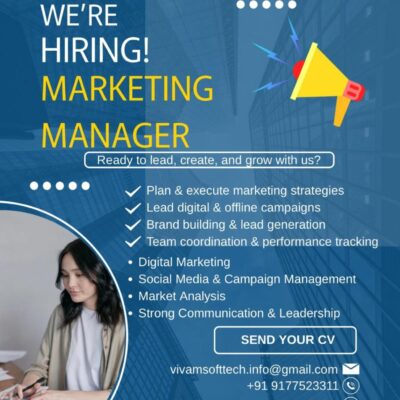 Marketing Manager Jobs in Kakinada