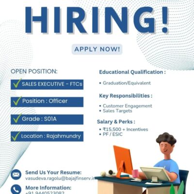 Sales Executive Jobs in Rajahmundry