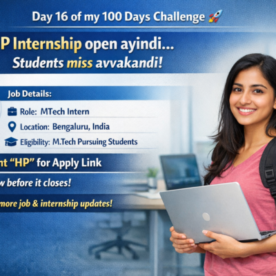HP MTech Internship 2026