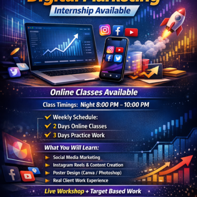 Digital Marketing Internship Available