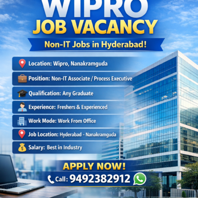 Wipro Non-IT Associate / Process Executive Jobs in Hyderabad