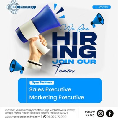 Sales & Marketing Executive Jobs in Kakinada | RR Properties Hiring