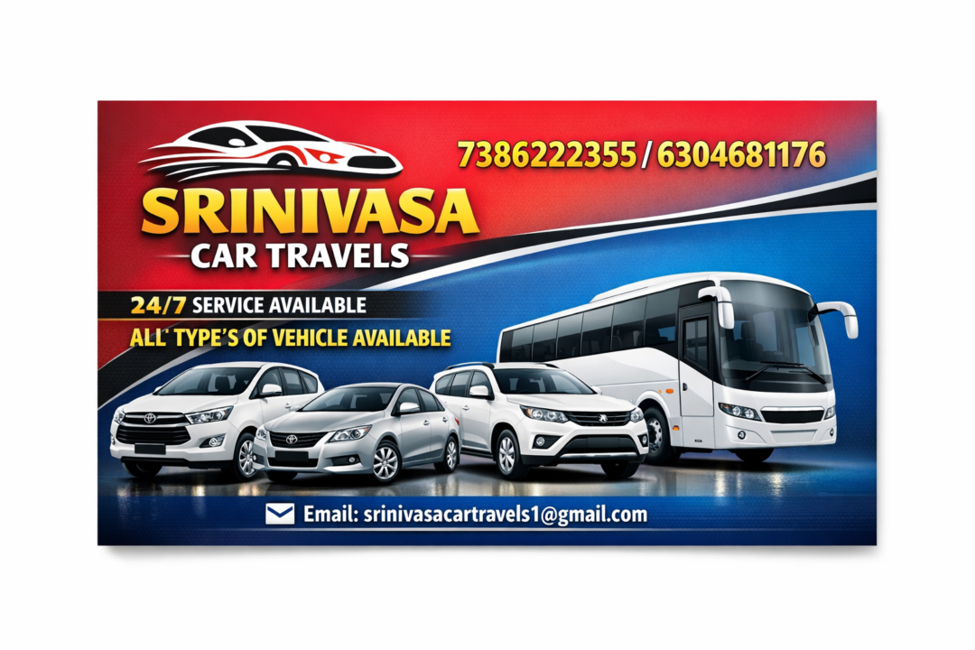 Srinivasa Car Travels in Kakinada | All Types of Vehicles Available
