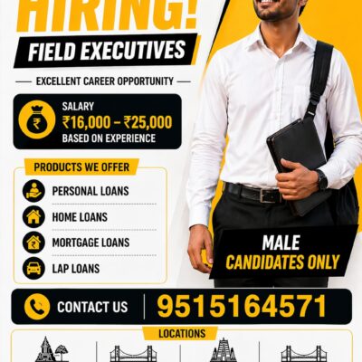 Field Executive Jobs in Kakinada | Loan Sales Hiring