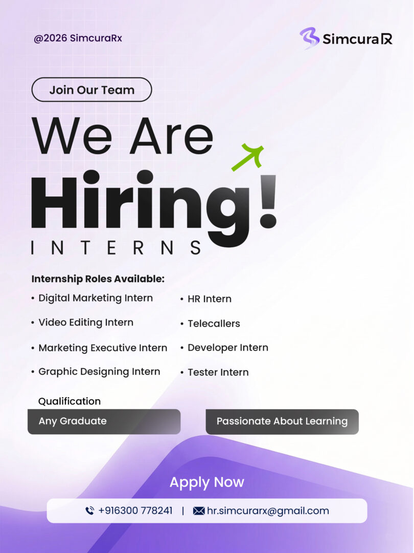 We Are Hiring Interns – Join SIMCURArx!