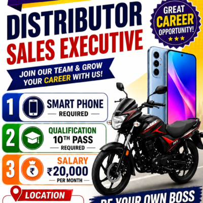 Distributor Sales Executive Jobs in Kakinada, Rajahmundry & Amalapuram – VI Hiring 2026