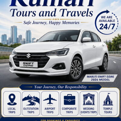 Kumari Tours and Travels in Kakinada | 24/7 Taxi & Cab Services