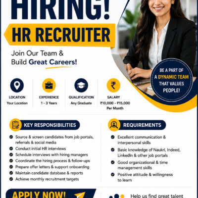 HR Recruiter Jobs in Kakinada | Trusafe HR Solutions | Apply Now