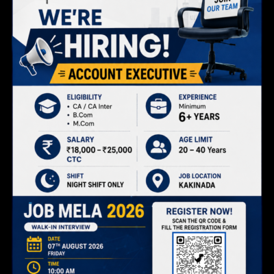 Account Executive Jobs in Kakinada 2026 | Hallmark Global Technologies Walk-in Interview