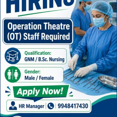 Operation Theatre Staff Jobs in Kakinada 2026 | Laxmi Hospital Hiring